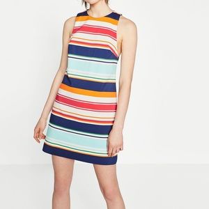 Zara Multicolored Striped Dress